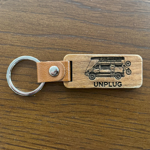 Van Life Wooden Keychain