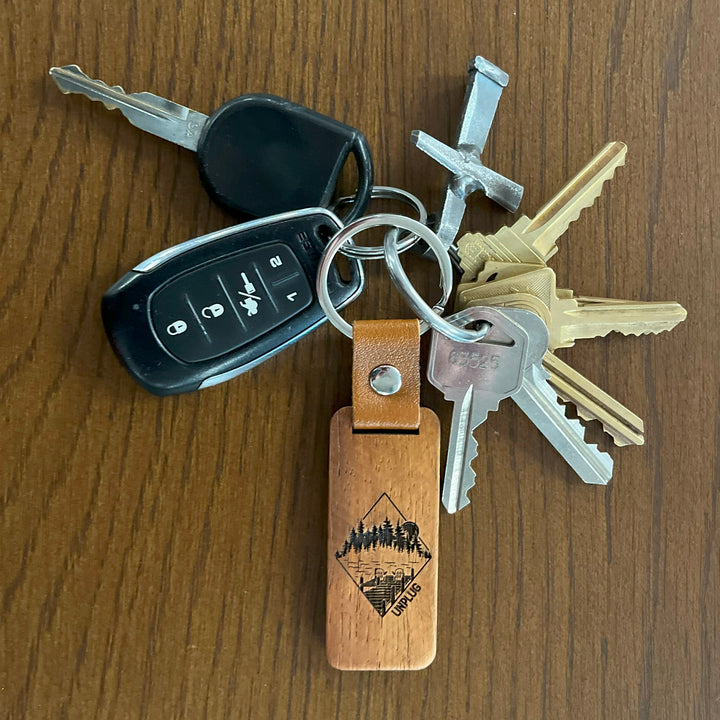 Lake Life Wooden Keychain