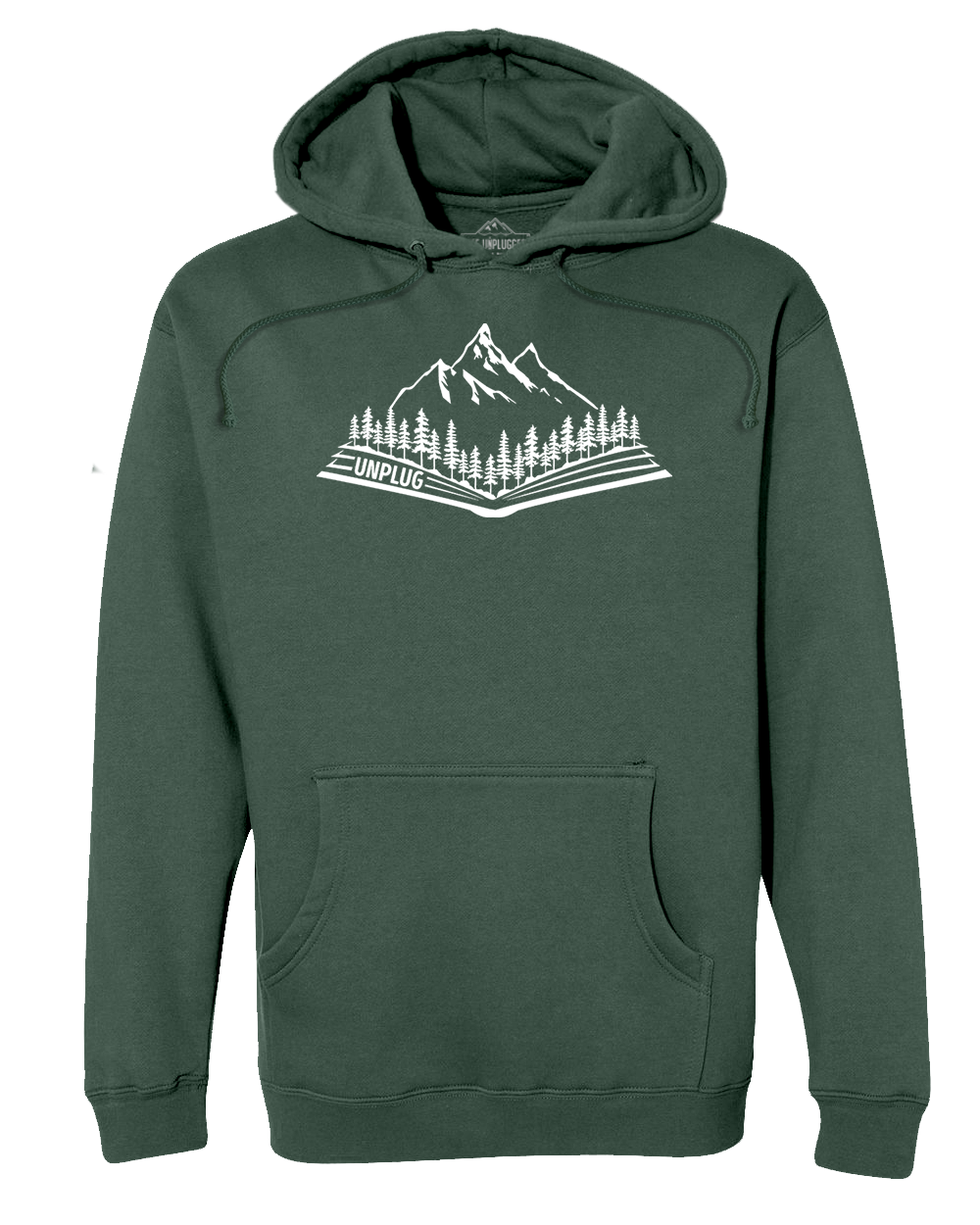 Open Book Mountain Scene Heavyweight Hoodie