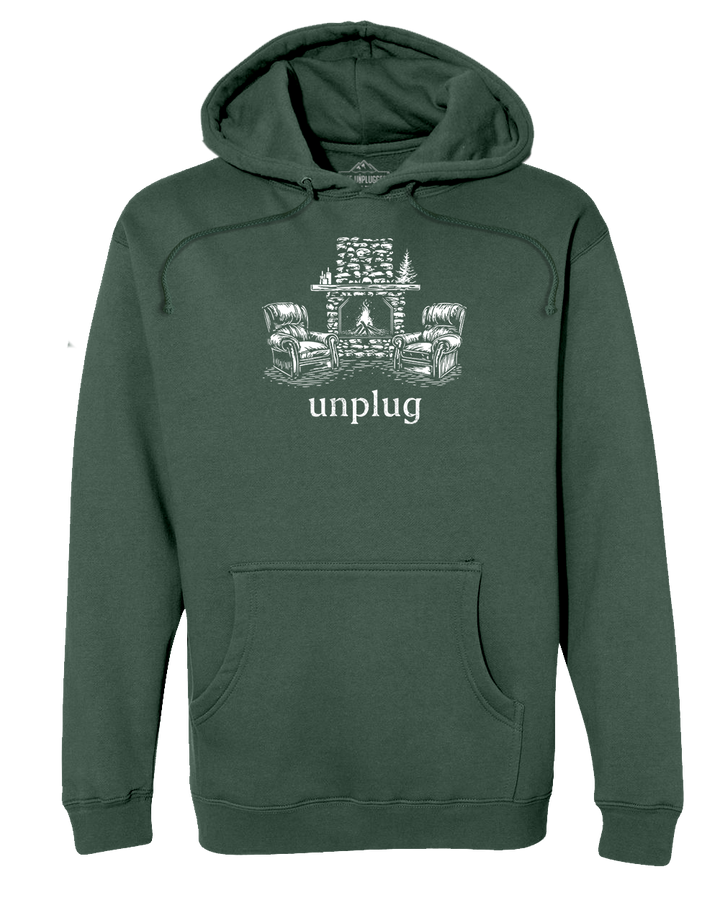 Rustic Fireplace Heavyweight Hoodie