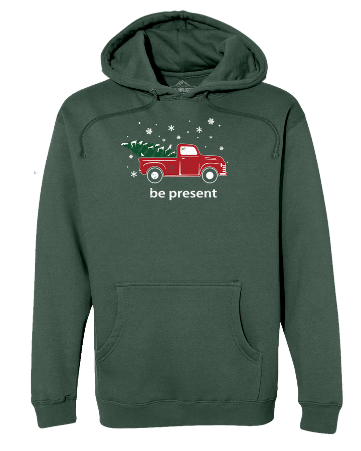 Christmas Tree Truck Heavyweight Hoodie