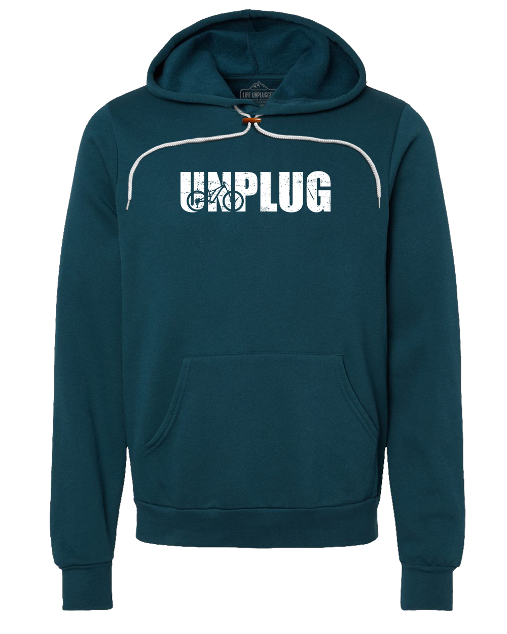 Unplug Mountain Bike Silhouette Super Soft Hoodie