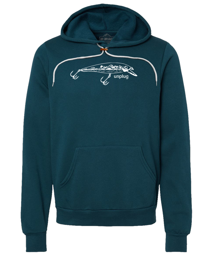 Fishing Lure Mountain Scene Super Soft Hoodie