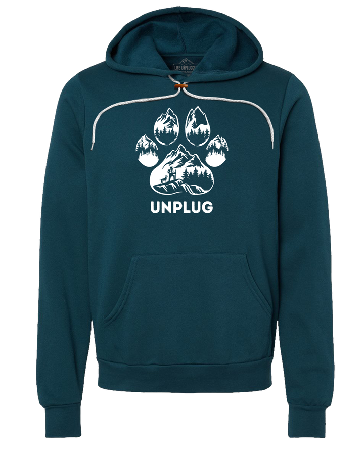 LIMITED DROP! Paw Print Mountain Scene Super Soft Hoodie