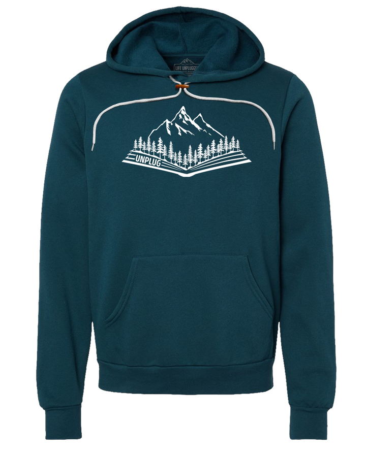 Open Book Mountain Scene Super Soft Hoodie