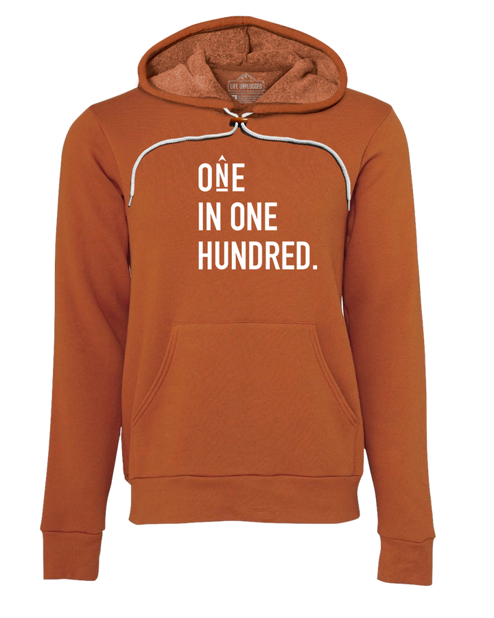 One in One Hundred Stacked Premium Super Soft Hooded Sweatshirt