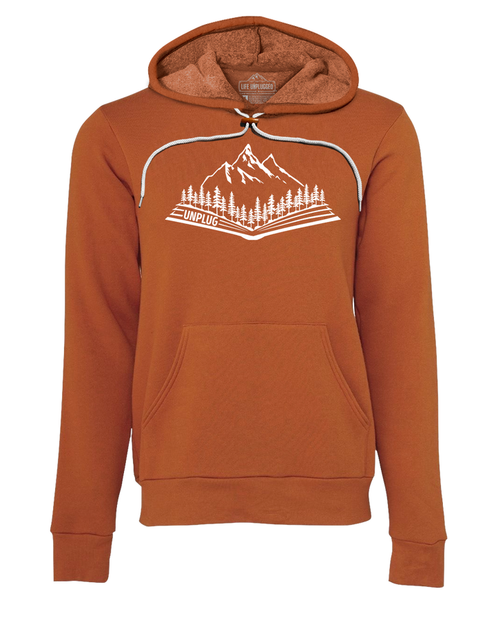 Open Book Mountain Scene Super Soft Hoodie