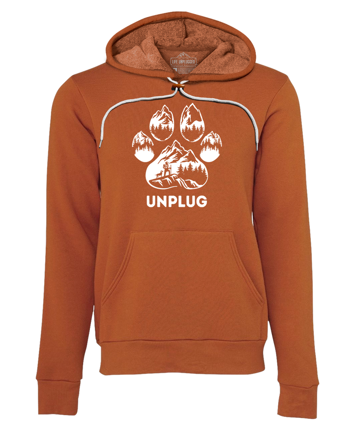 LIMITED DROP! Paw Print Mountain Scene Super Soft Hoodie