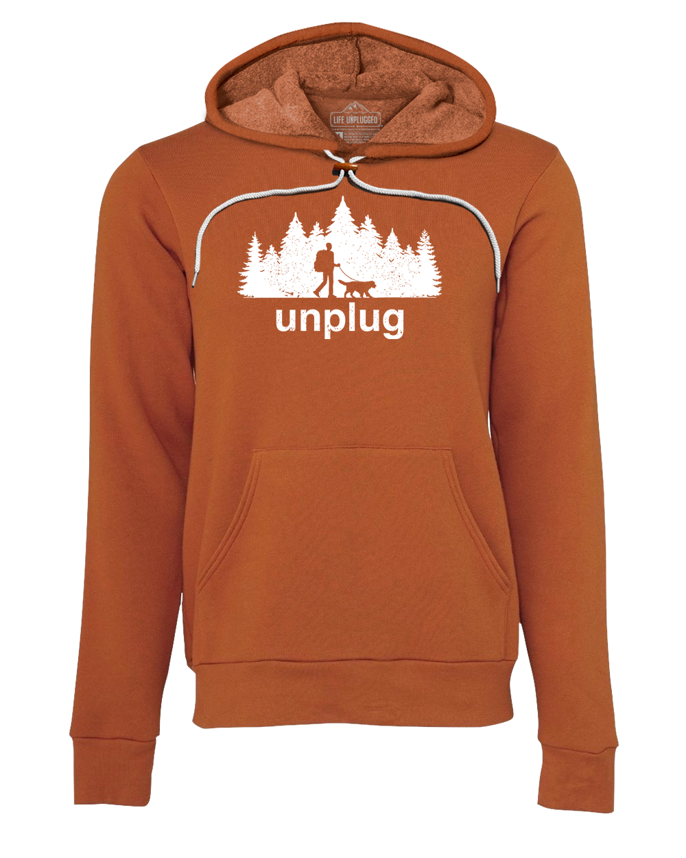 Dog Walks in the Woods Premium Super Soft Hooded Sweatshirt - Life Unplugged