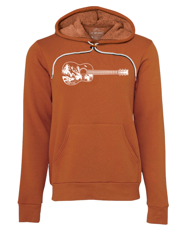 Guitar Mountain Scene Super Soft Hoodie