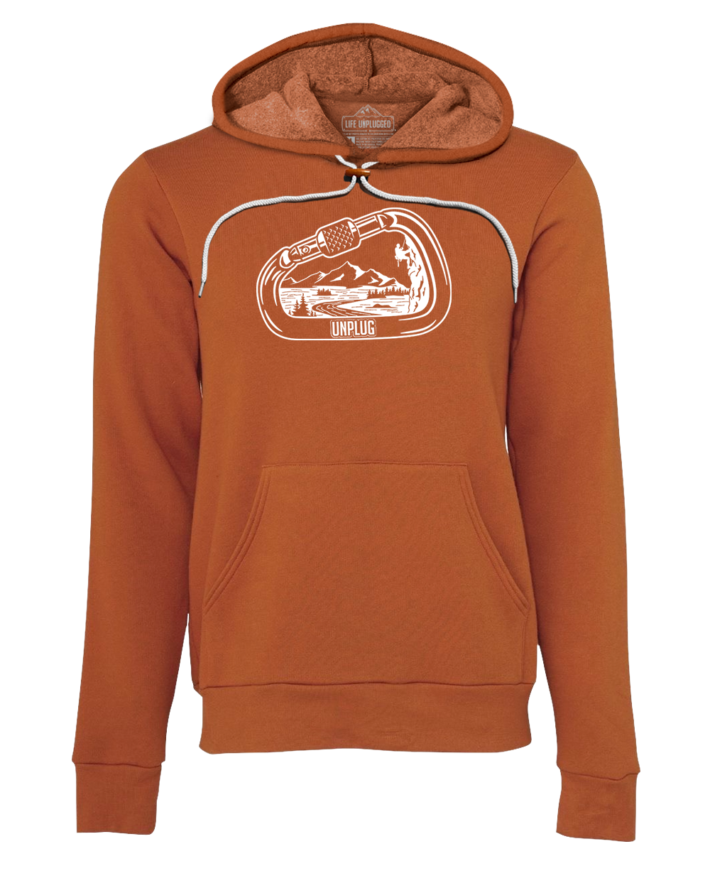 Rock Climbing Mountain Scene Super Soft Hoodie