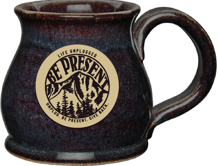 Be Present Mountain Handmade Ceramic Mug - Life Unplugged