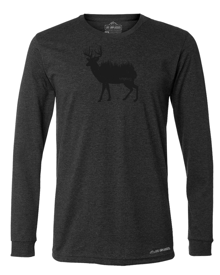 Deer In The Trees Performance Long Sleeve with UPF 50+