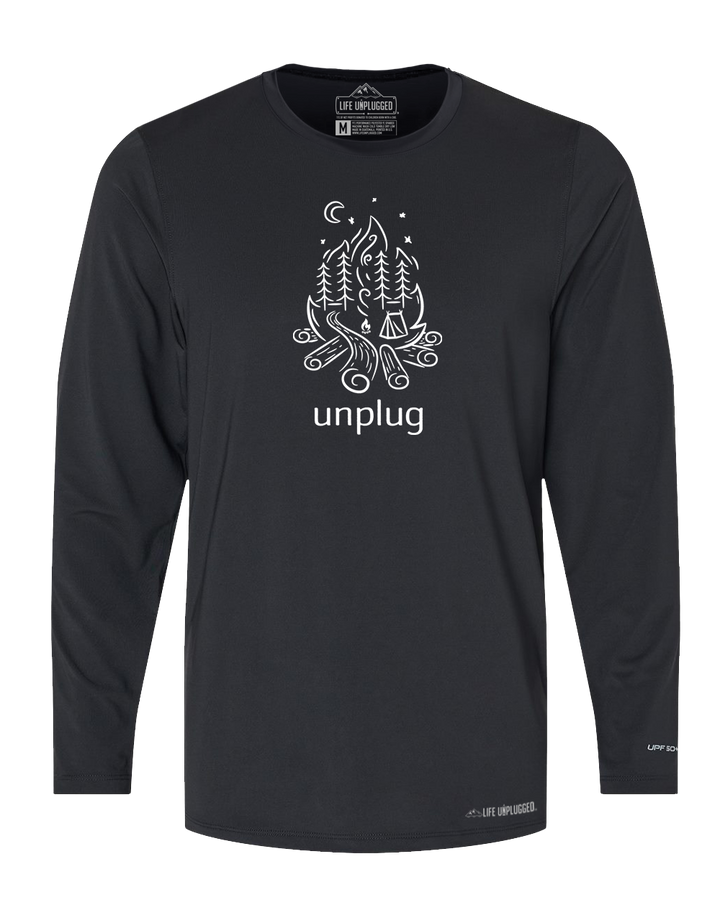 LIMITED DROP! Campfire Camping Scene Performance Long Sleeve with UPF 50+