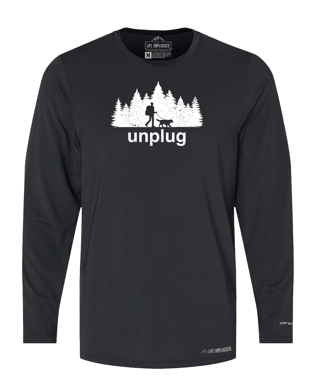 Dog Walks in the Woods Poly/Spandex High Performance Long Sleeve with UPF 50+ - Life Unplugged