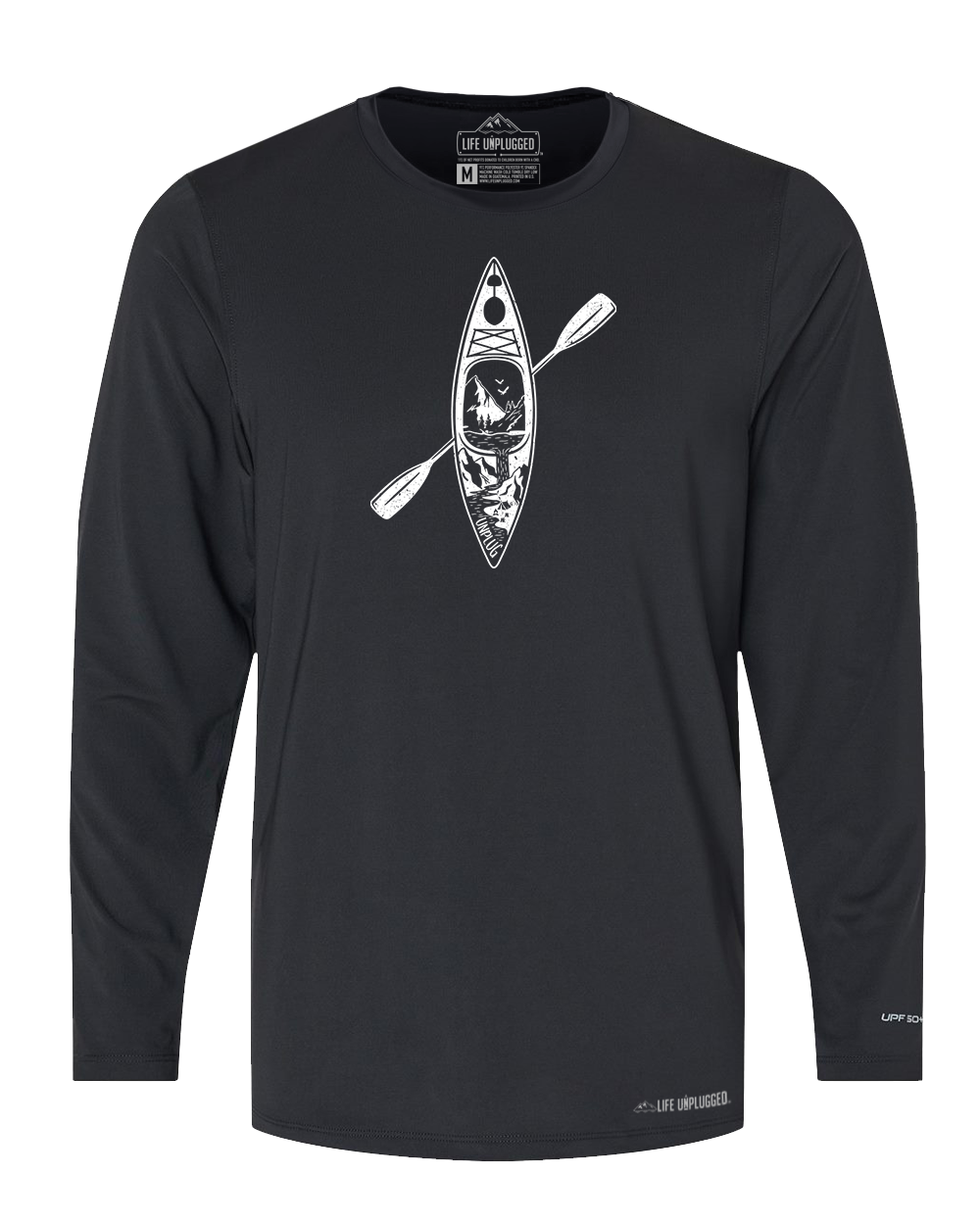 Kayak Fishing Long Sleeve T-shirt, 50+UPF Long Sleeve T-shirt