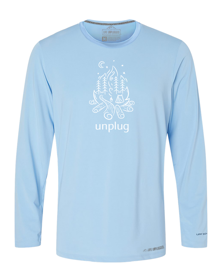 LIMITED DROP! Campfire Camping Scene Performance Long Sleeve with UPF 50+