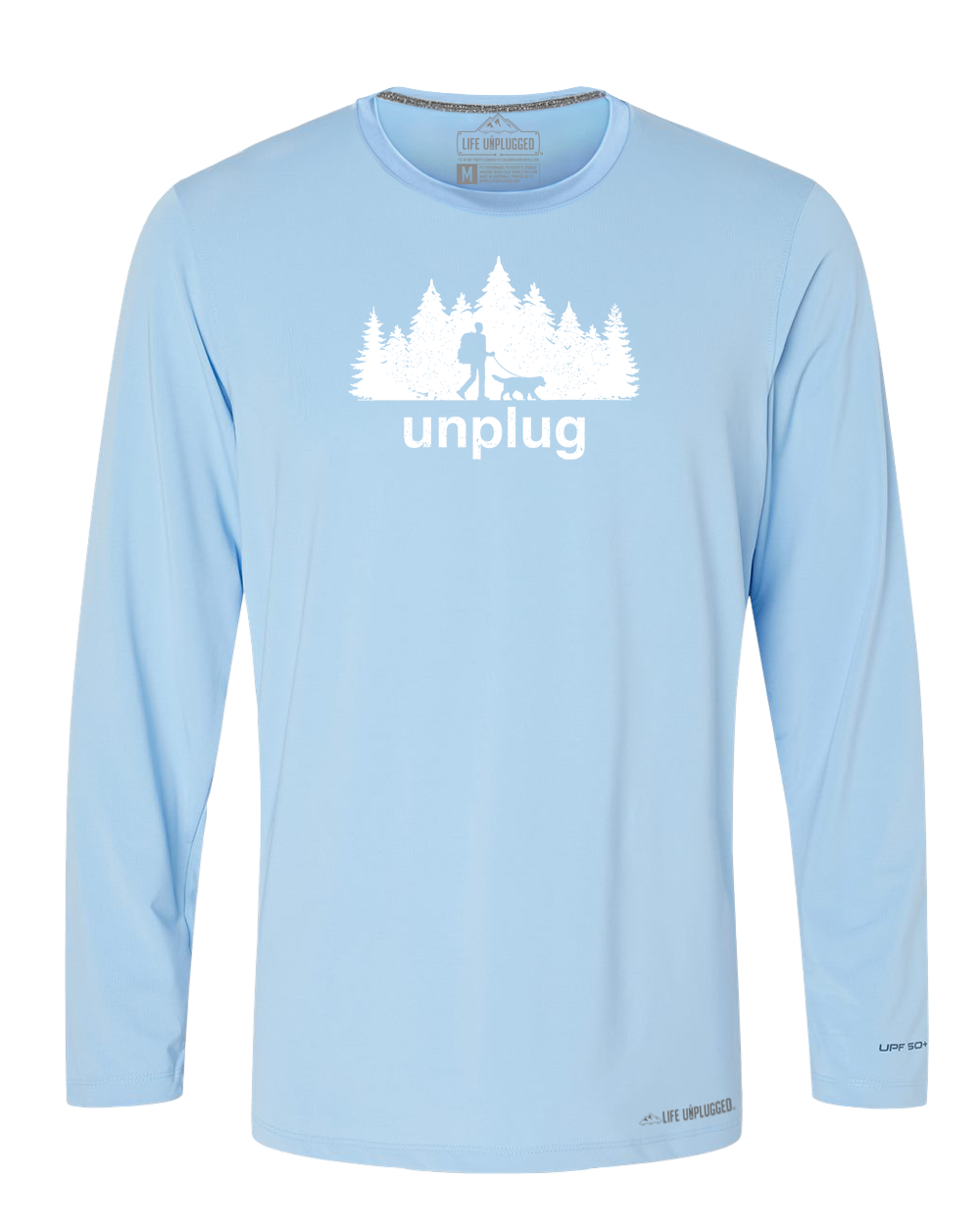 Dog Walks in the Woods Poly/Spandex High Performance Long Sleeve with UPF 50+ - Life Unplugged