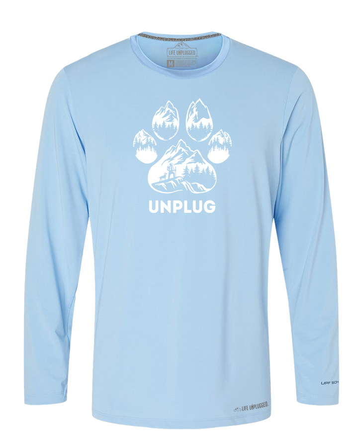 LIMITED DROP! Paw Print Mountain Scene Performance Long Sleeve with UPF 50+