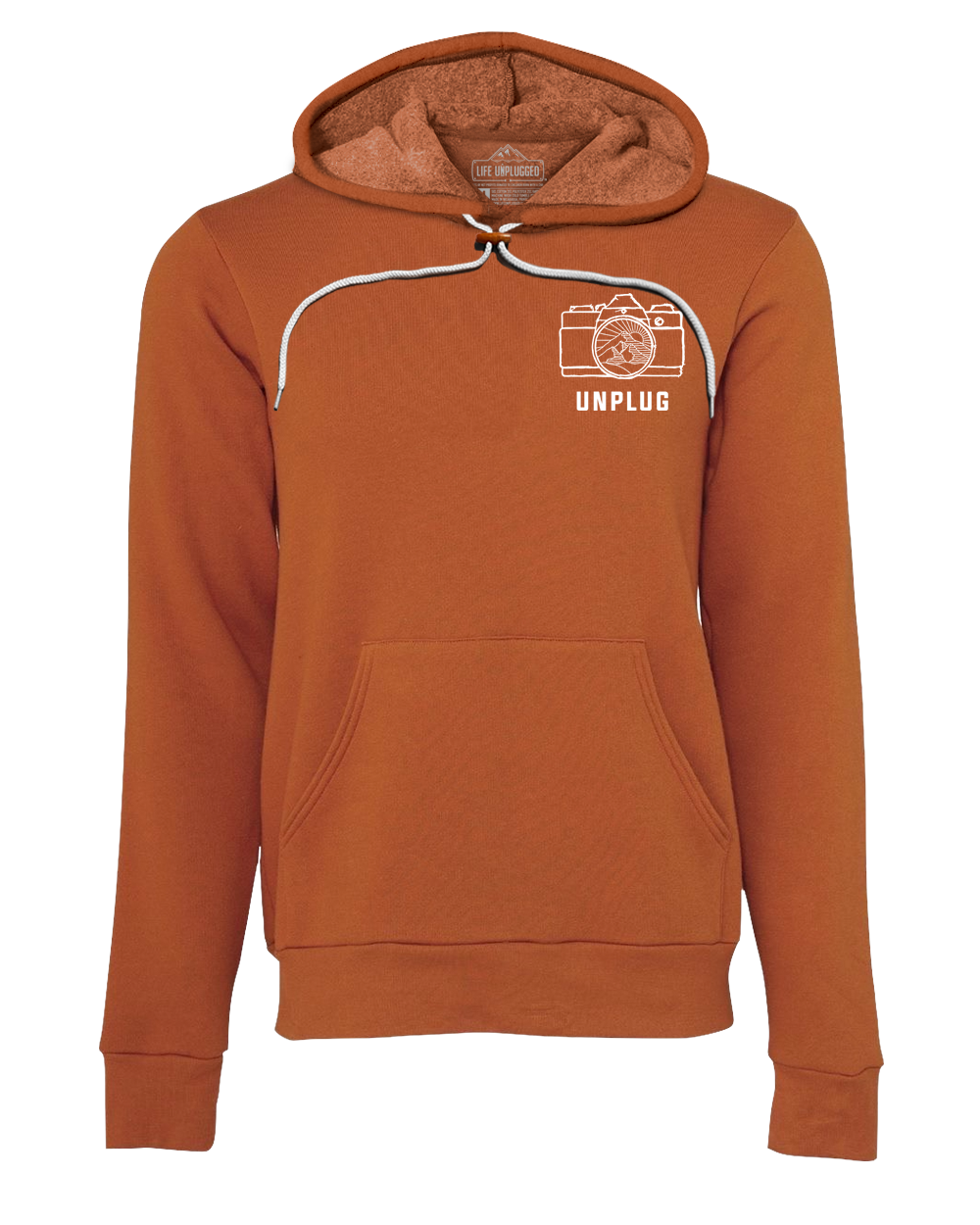 Camera Mountain Scene Left Chest Super Soft Hoodie