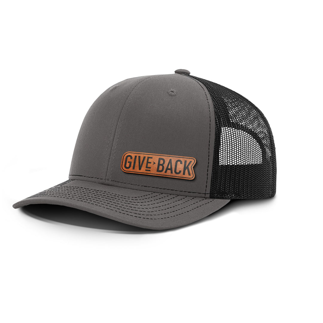 Give Back Snapback Leather Patch Hat