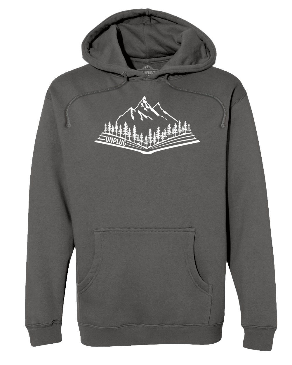 Open Book Mountain Scene Heavyweight Hoodie