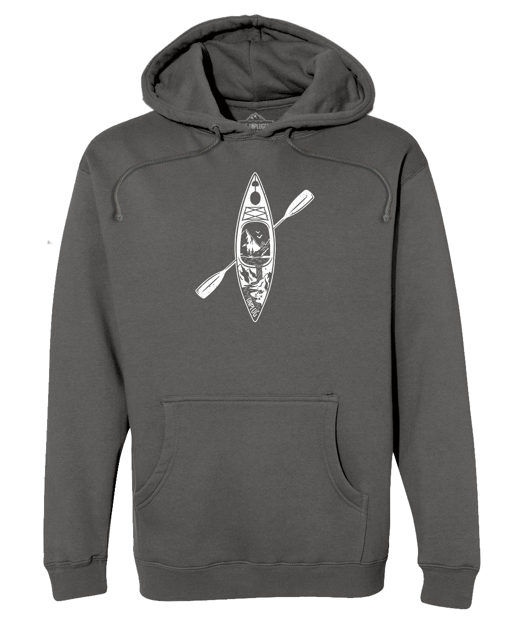 Kayak Mountain Scene Heavyweight Hoodie