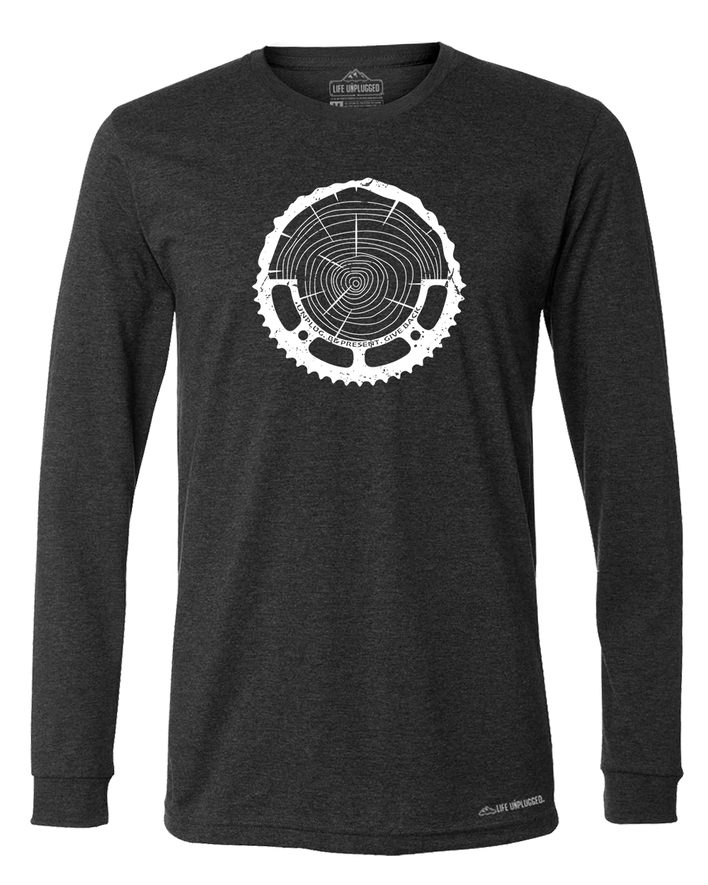 Tree Rings Chainring Premium Polyblend Long Sleeve T-Shirt - Life Unplugged