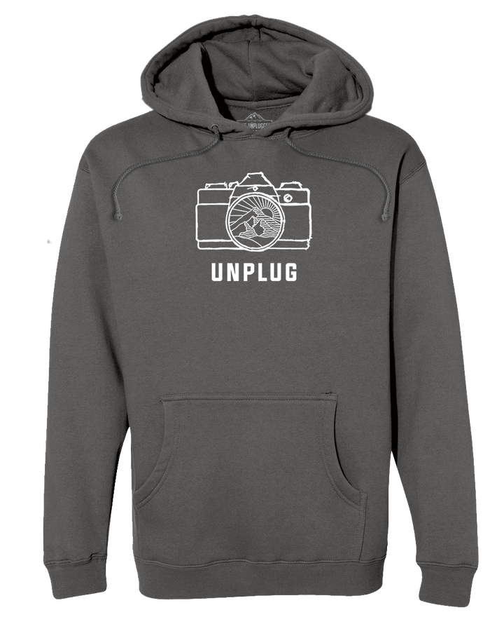 CAMERA MOUNTAIN LENS Premium Heavyweight Hooded Sweatshirt