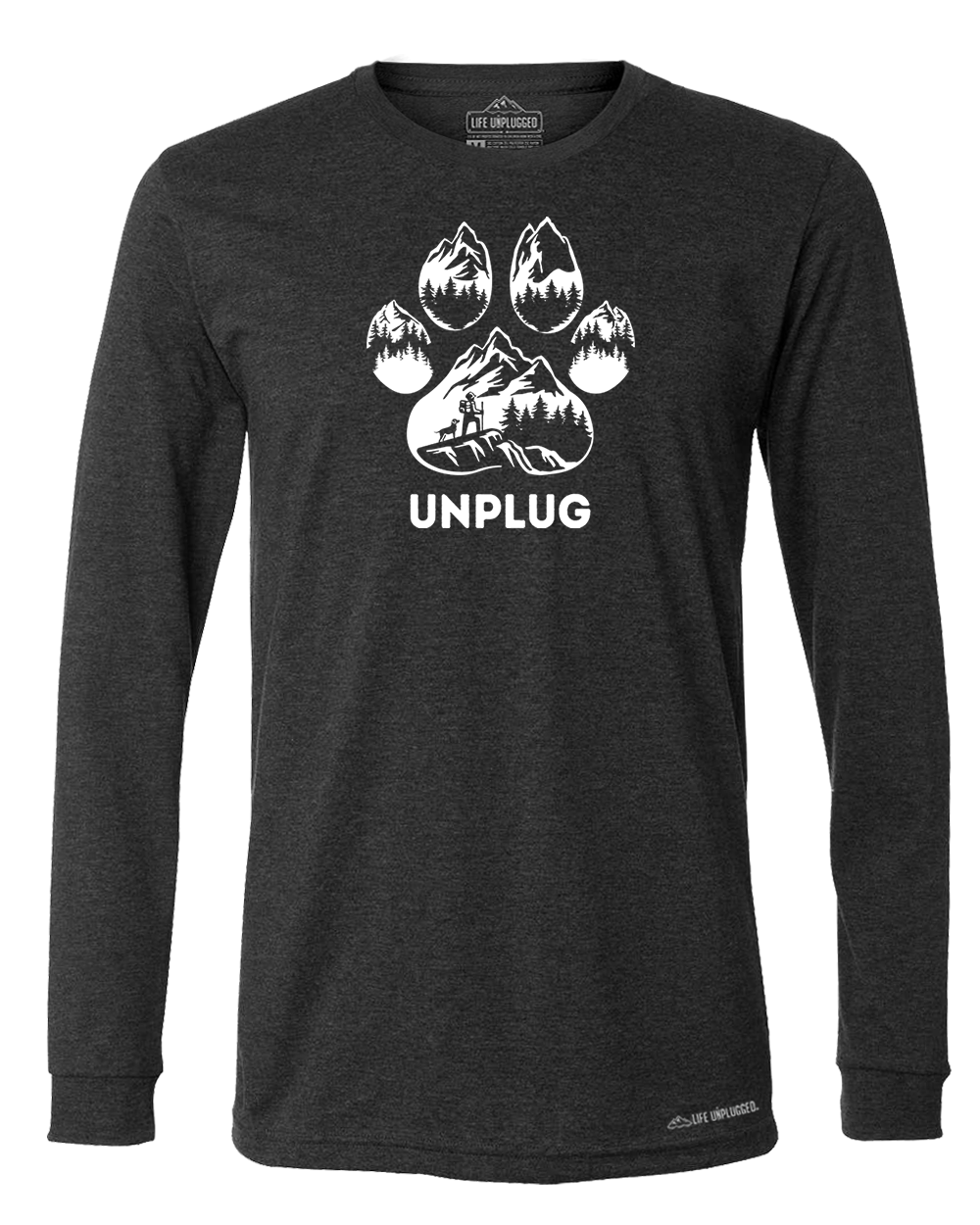 LIMITED DROP! Paw Print Mountain Scene Long Sleeve T-Shirt