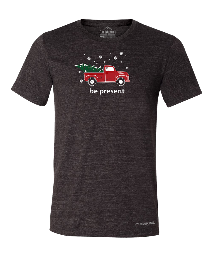 Christmas Tree Truck Triblend T-Shirt