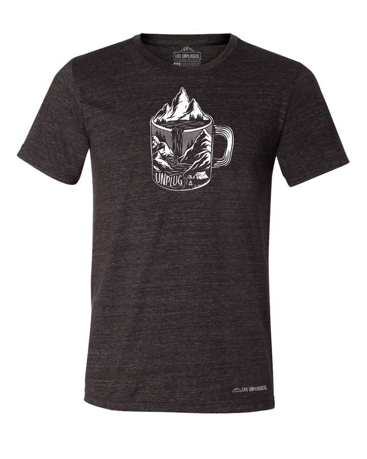 Coffee Mountain Scene Triblend T-Shirt