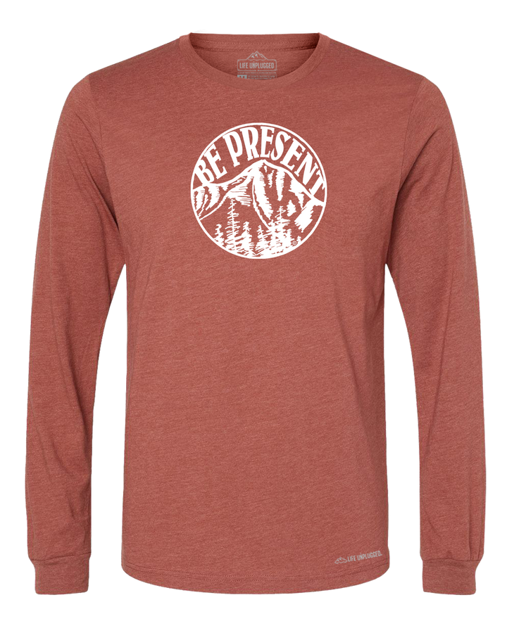 Be Present Mountain Long Sleeve T-Shirt