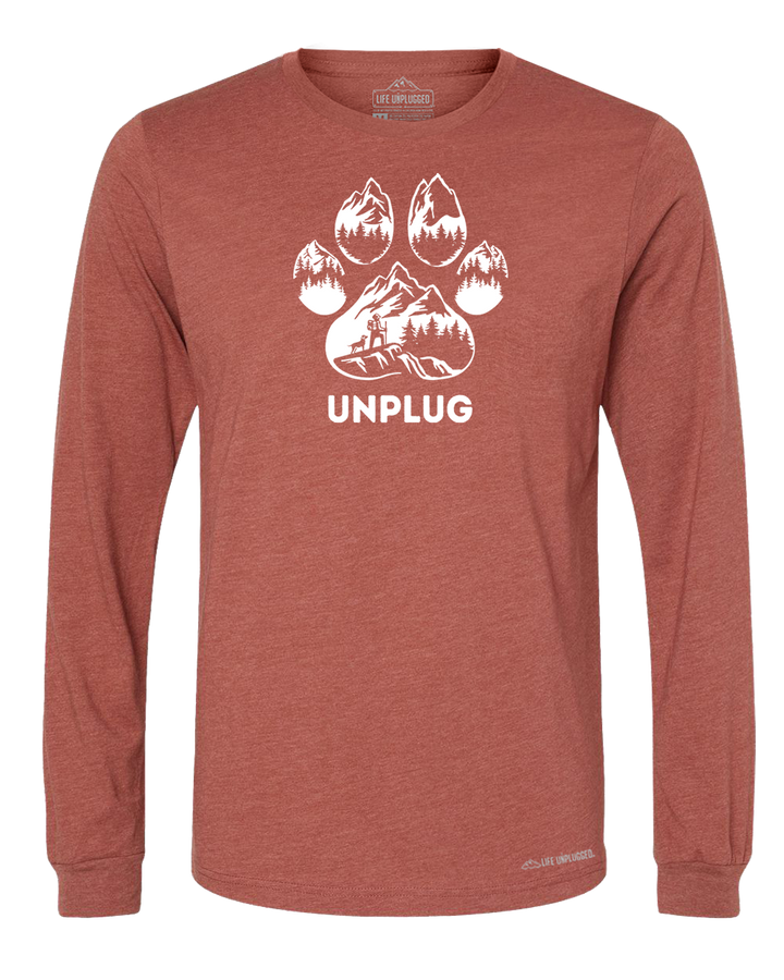 LIMITED DROP! Paw Print Mountain Scene Long Sleeve T-Shirt