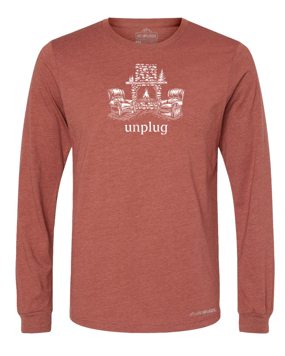 Rustic Fireplace Long Sleeve T-Shirt