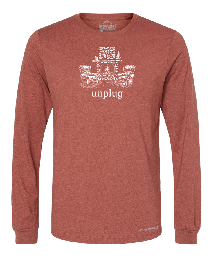 Rustic Fireplace Long Sleeve T-Shirt