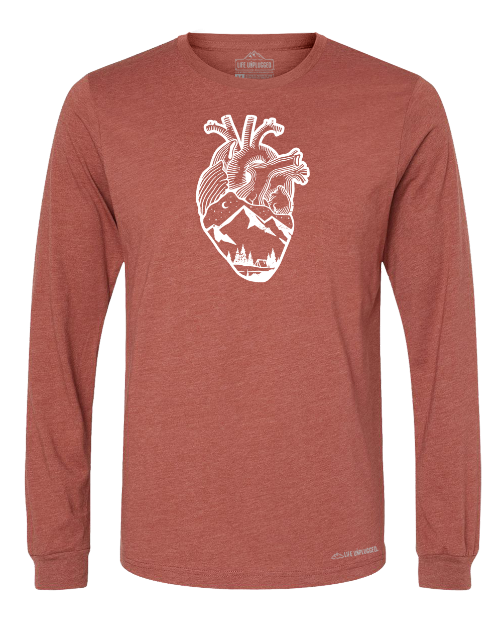 Anatomical Heart (Full Chest) Long Sleeve T-Shirt