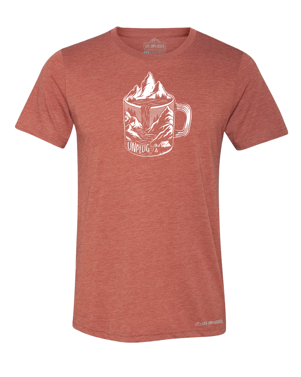 Coffee Mountain Scene Triblend T-Shirt