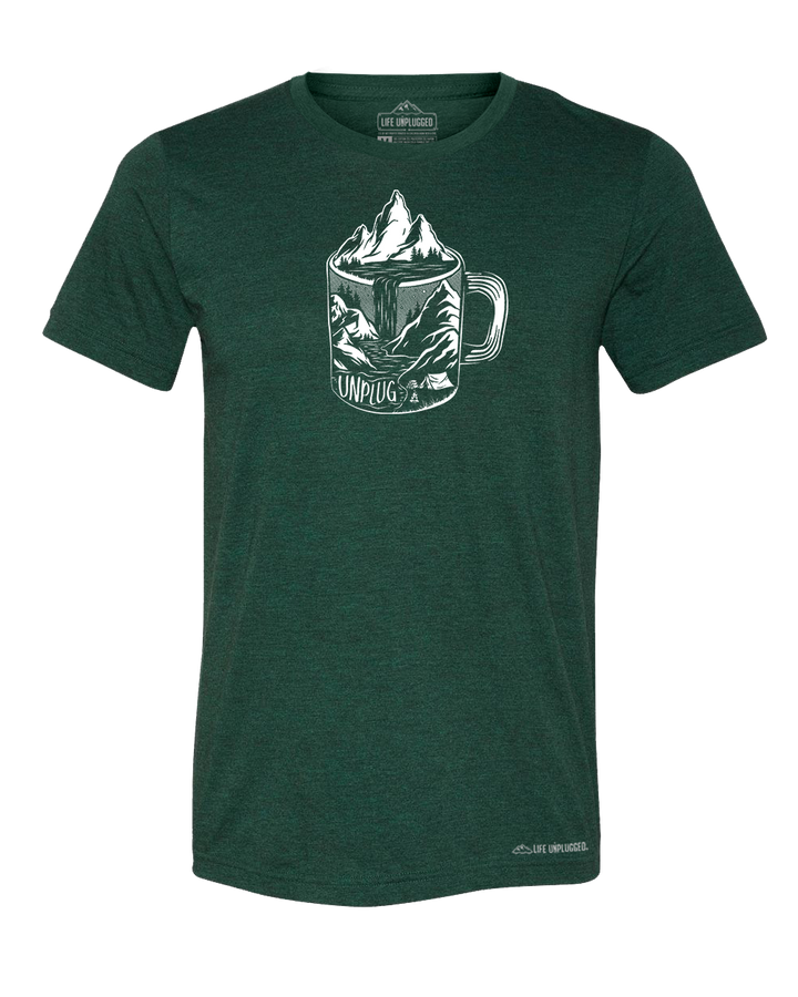 Coffee Mountain Scene Triblend T-Shirt