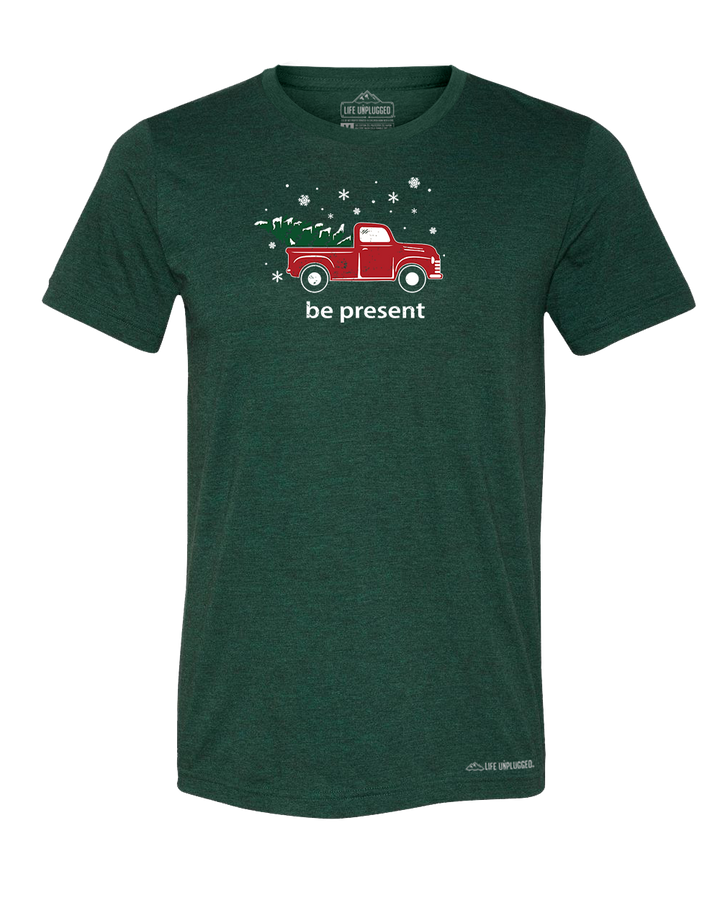 Christmas Tree Truck Triblend T-Shirt