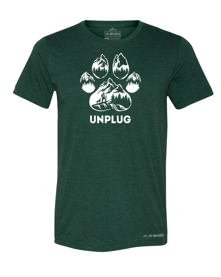 LIMITED DROP! Paw Print Mountain Scene Triblend T-Shirt