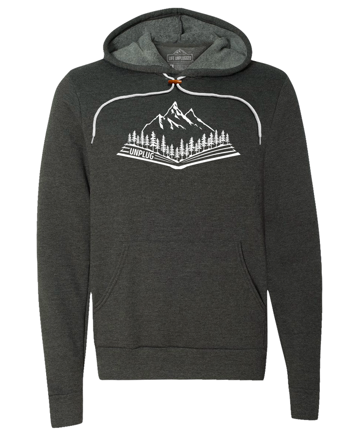 Open Book Mountain Scene Super Soft Hoodie