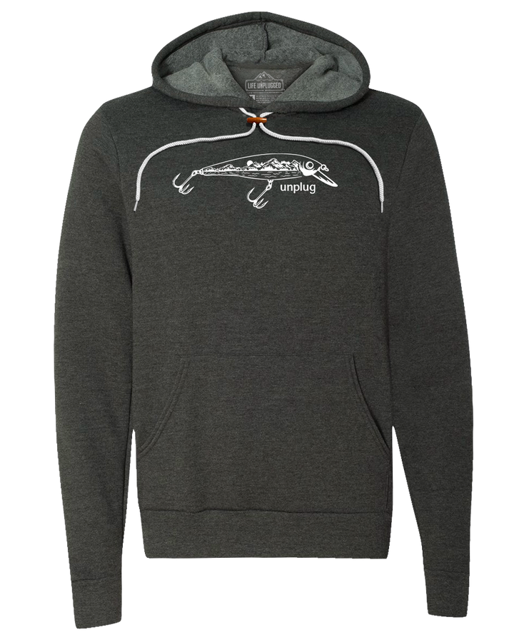 Fishing Lure Mountain Scene Super Soft Hoodie