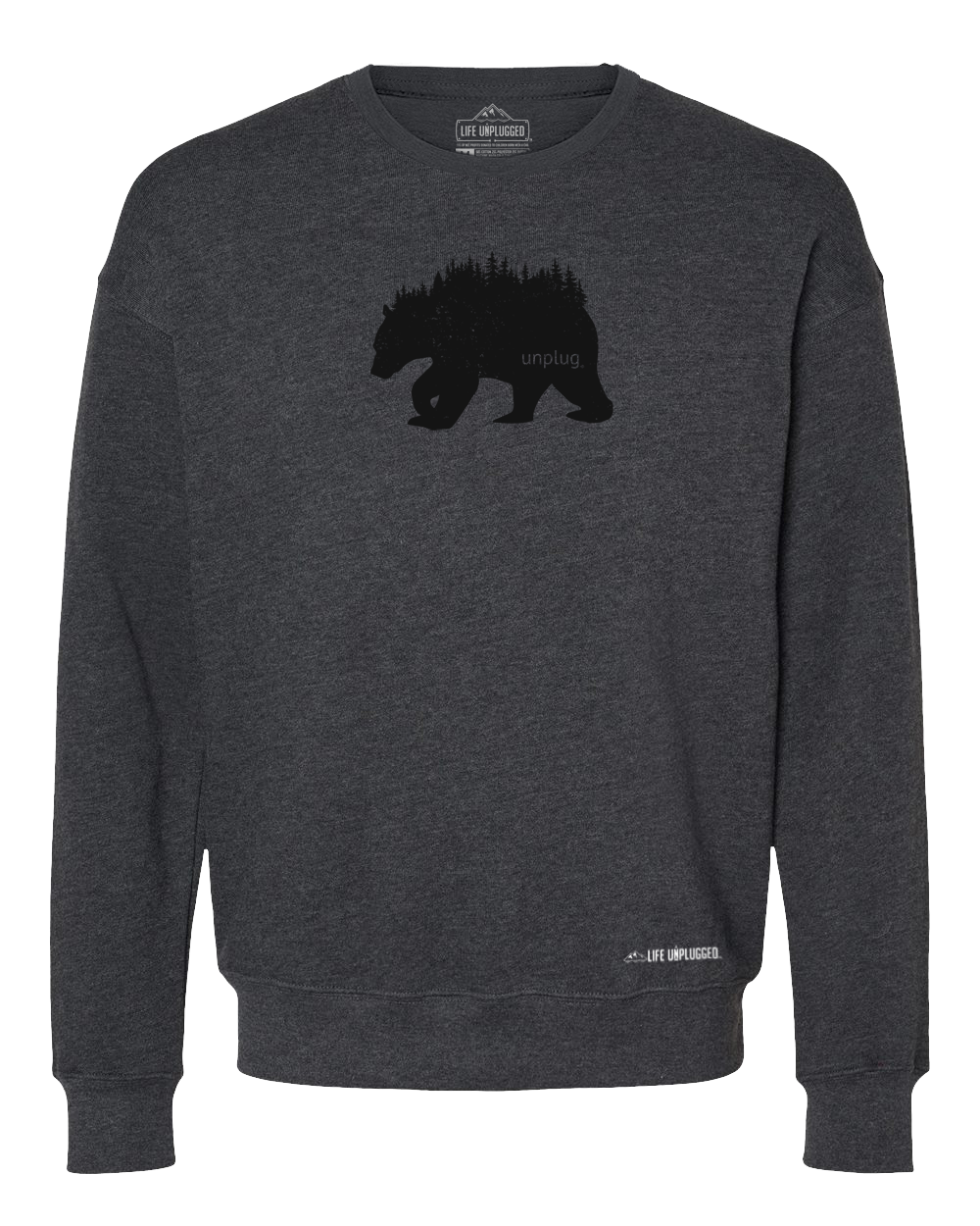 Bear In The Trees Midweight Super Soft Crewneck Sweatshirt