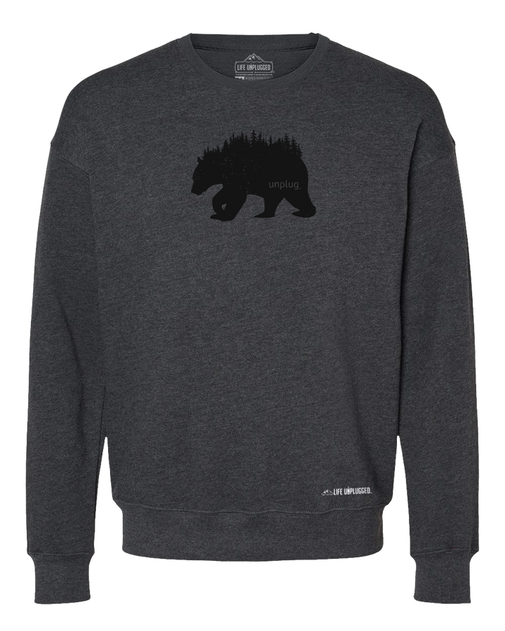 Bear In The Trees Midweight Super Soft Crewneck Sweatshirt