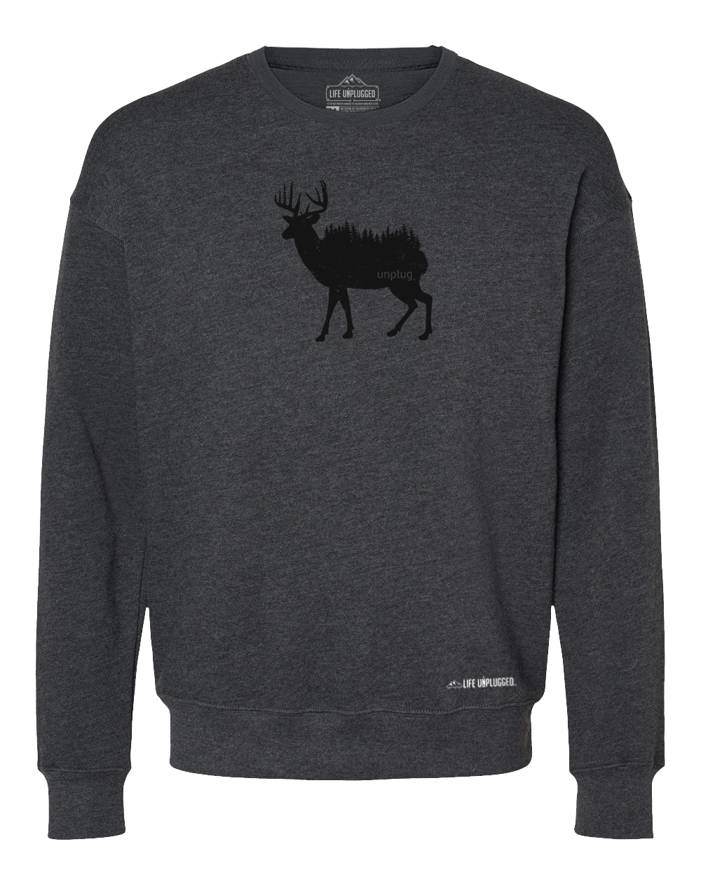 Deer In The Trees Midweight Super Soft Crewneck Sweatshirt