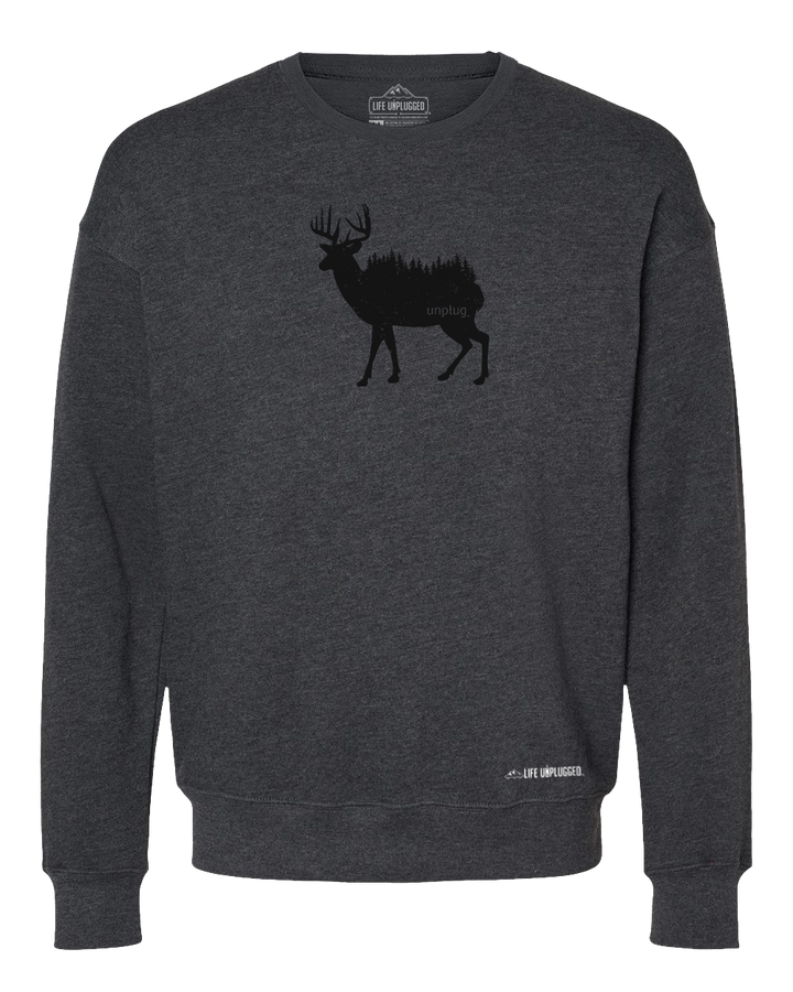 Deer In The Trees Midweight Super Soft Crewneck Sweatshirt