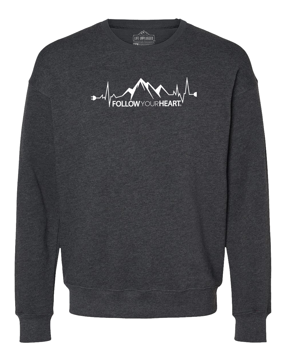 Follow Your Heart Midweight Super Soft Crewneck Sweatshirt