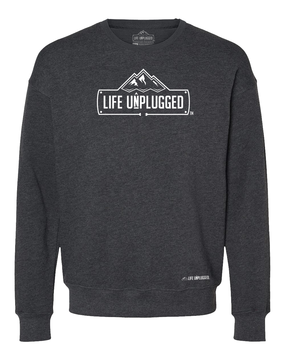 Life Unplugged Logo Midweight Super Soft Crewneck Sweatshirt