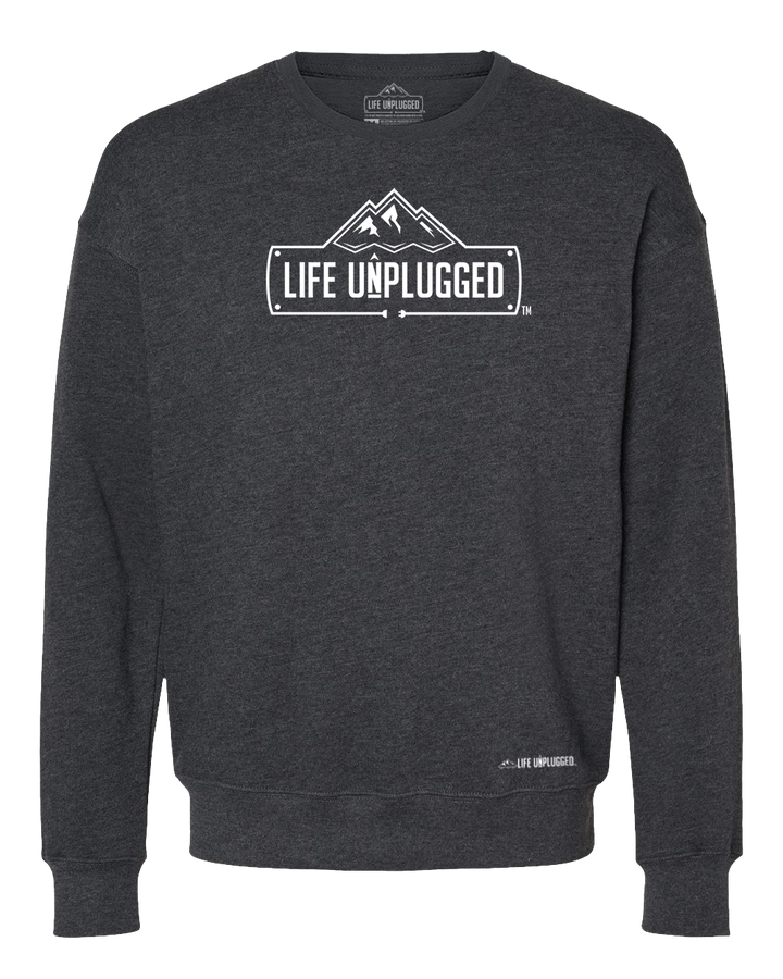 Life Unplugged Logo Midweight Super Soft Crewneck Sweatshirt